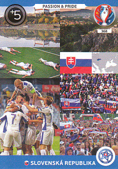 Passion & Pride Slovakia Panini UEFA EURO 2016 #368